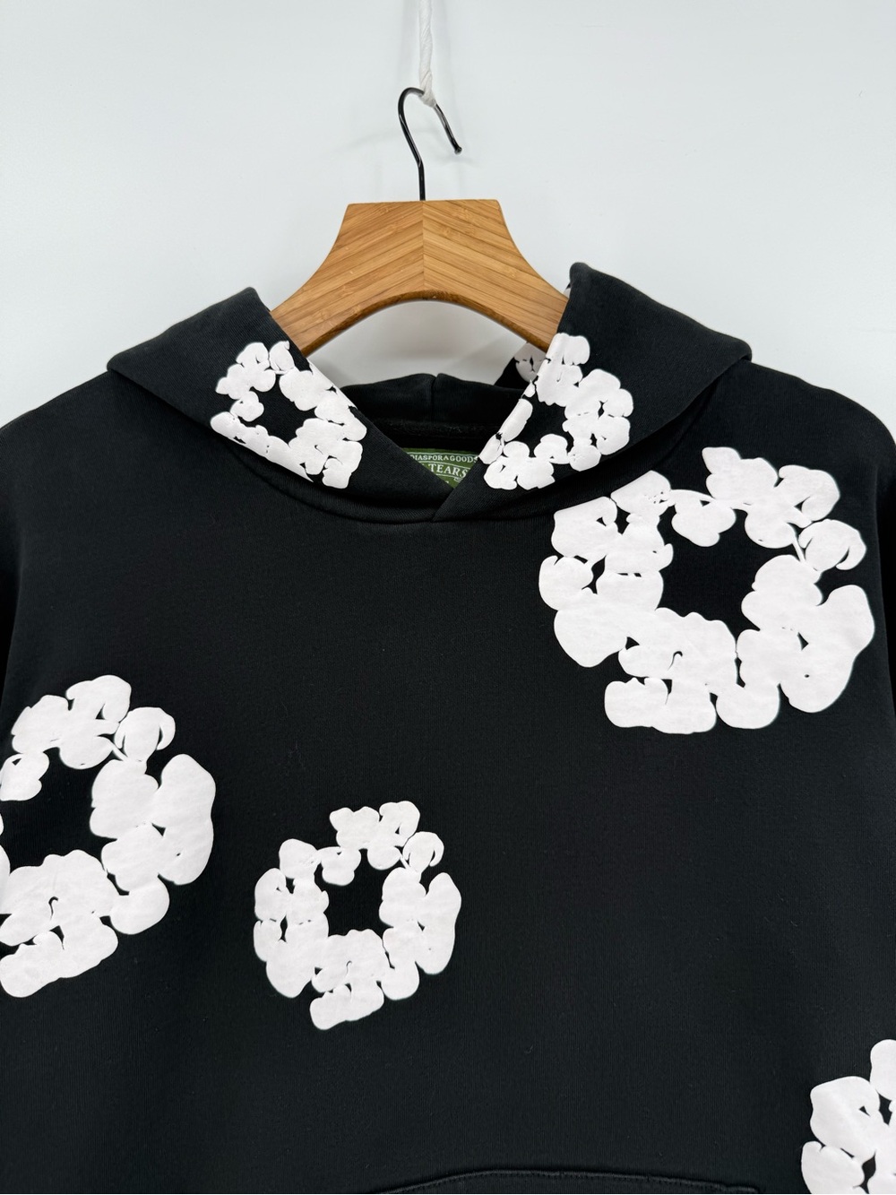 Denim Tears Cotton Wreath Hoodie Black Size M - Picture 4 of 12